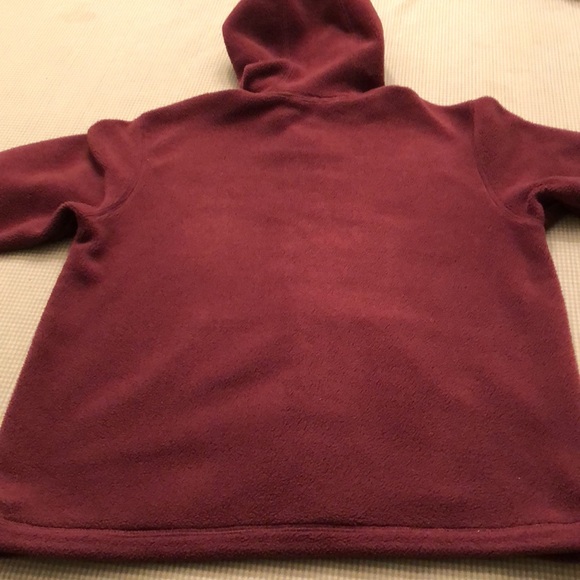 Vintage Board Dokter Thick Fleece Hoodie Burgundy Hooded Toggles Youth L  - #404 - Picture 4 of 12